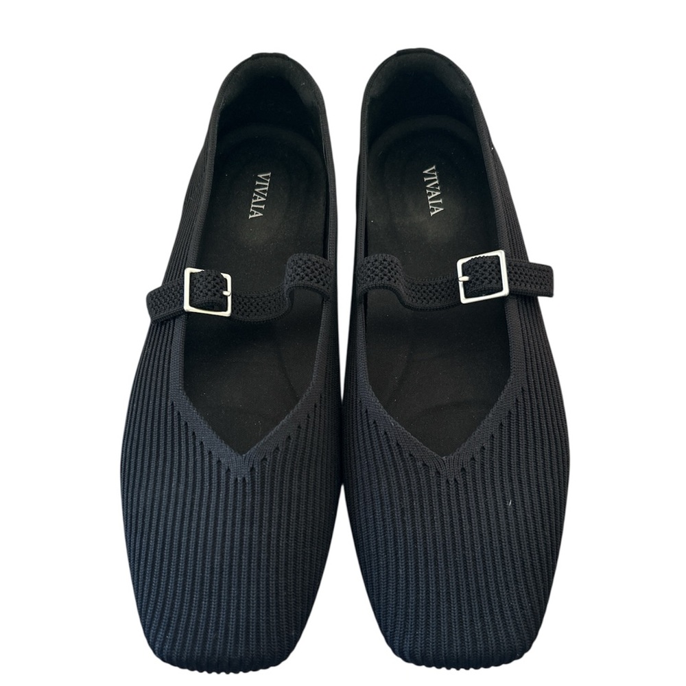 Vivaia Margot Mary Jane Flats Square Toe size 41 Wide (10W)